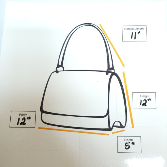 Sondra Roberts Squared Purse Handbag Brown - Picture 8 of 8